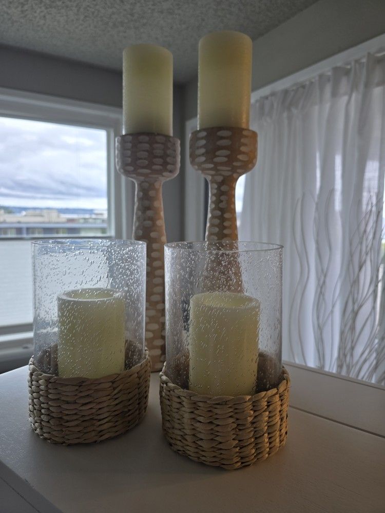 Remote Candles With Holders