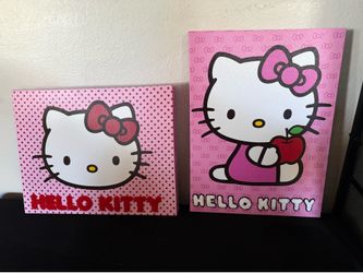 Hello kitty wall art,