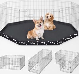 Dog Playpen Floor Liner – Waterproof 48.8” Octagon for 8-Panel Pens