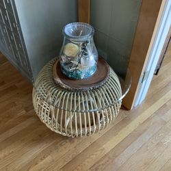 Mid Century Rattan Table