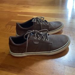 Sperry Leather Sneakers- Boys Sz 6
