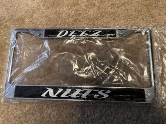 Funny license plate frame DeezNuts