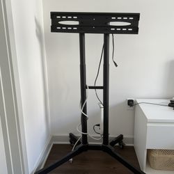 Rolling TV Stand with Mount – Fits up to 65” TVs – $19