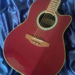 Ovation Celebrity CC057 – Ruby Red Electric Acoustic