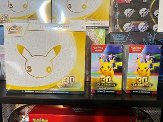 Pokémon TCG 30th Celebration Elite Trainer Box and Booster Bundles