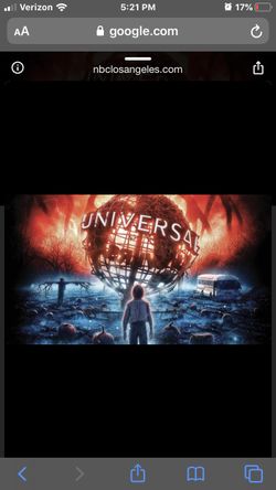 Halloween Horror Nights Tickets Needed!