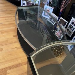 3 Beautiful glass top tables