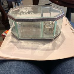 Vintage International Silver Company Music Jewelry Box 