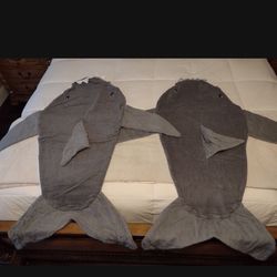 Shark Towel Sack For Kids. New Without Tags. Set Of Two