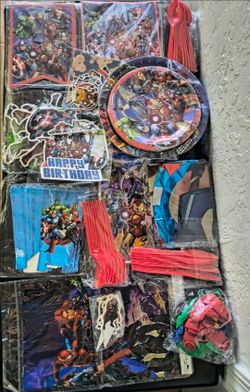 Avengers party decorations