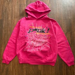 Sp5der Hoodie Pink Size XL Spider Young Thug