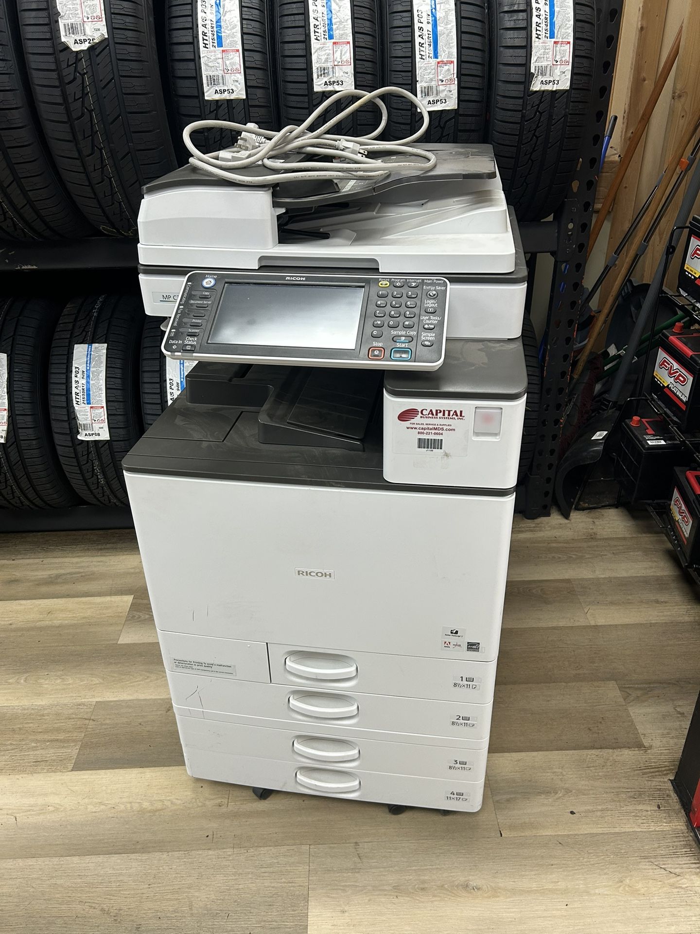 Lanier Mo 3003 Color Laser Multifunction Printer 