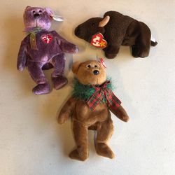 Beanie Babies Collectibles (3) 1998, 2000, 2004