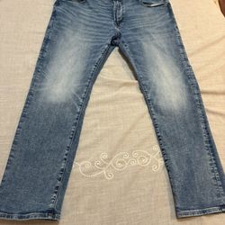 AMERICAN EAGLE Men’s Jeans 5343 AIRFLEX+ SLIM distressed Wash 38x30