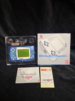 WonderSwan Handheld Console Skeleton Blue