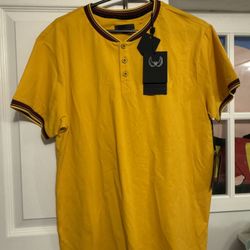 Nick Danger Yellow Henley Shirt