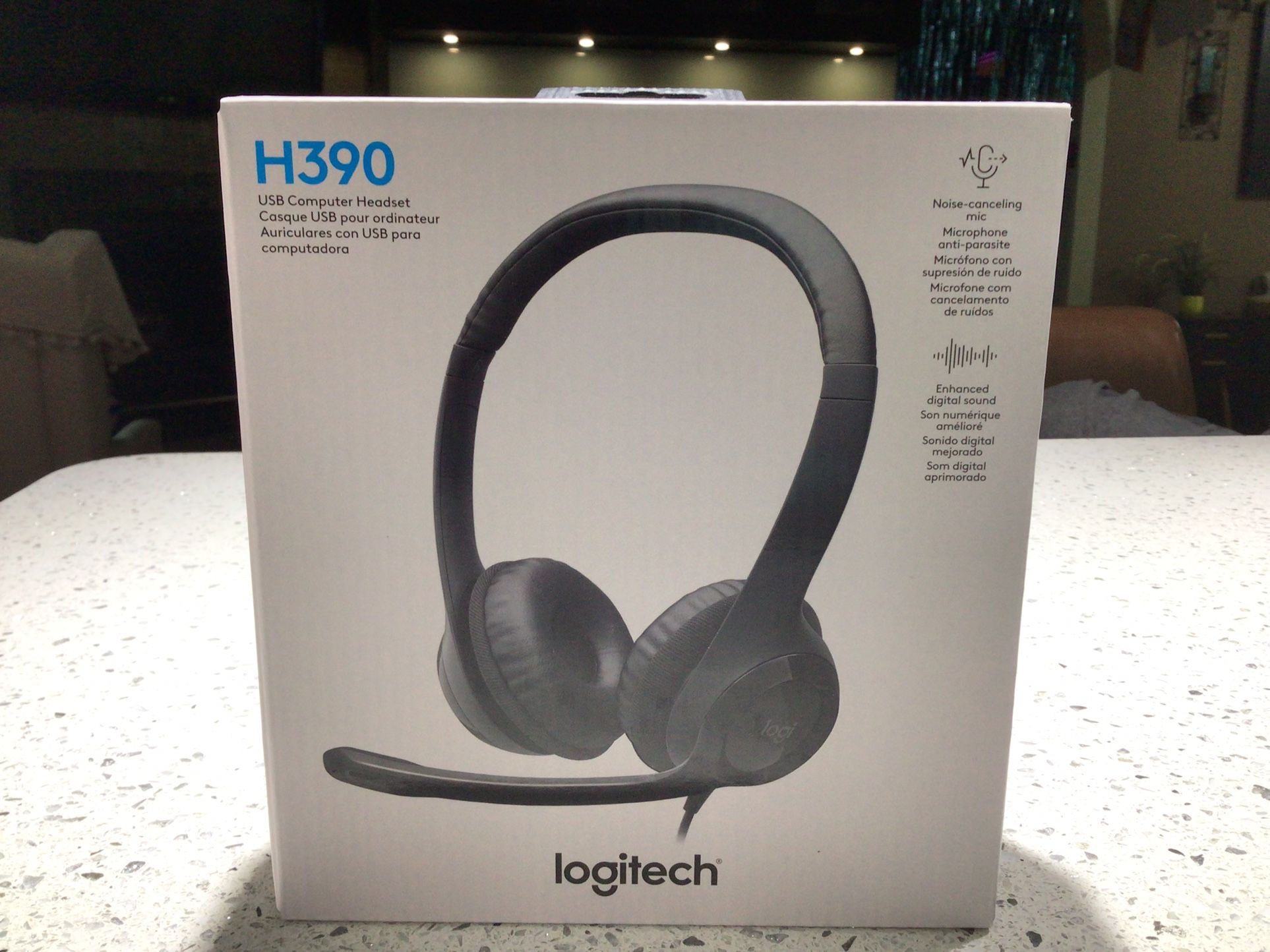 H390 Logitech USB computer headset (Brand new in box) for sale.