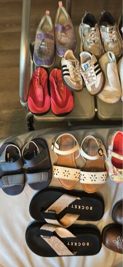Mixed Lot of Used Kids Shoes ages one to five years old each $3