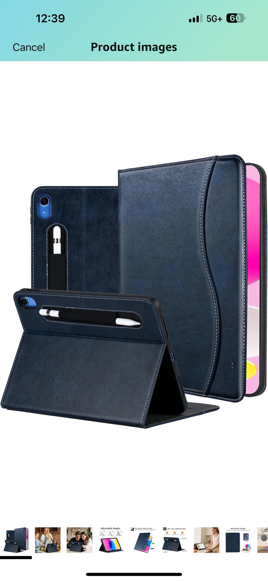 HFcoupe Case for iPad a16 11th Generation 11 Inch 2025, Book Style iPad Gen 10 Case 2022 10.9-inch, Auto Wake/Sleep Cover Stand Protective Folio with