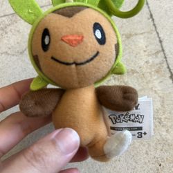Pokemon Chespin plush keychain