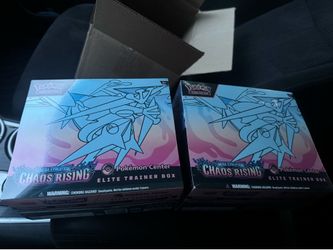 Chaos Rising Pokemon Center Elite Trainer Box, Booster Bundle, Booster Box