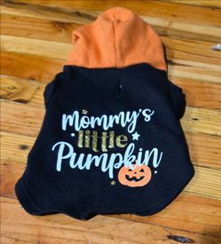 XXS Dog Cat Outfit Mommy's Little Pumpkin