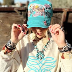 Custom Trucker Hat Sweatshirts Western Inspired Outfits  