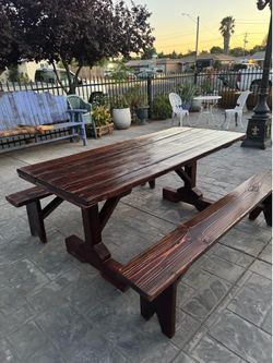 Wooden Rustic Patio Set