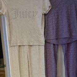 Lot Of 2 Pairs Juicy Couture PJ Sets New Without Tags Size Small