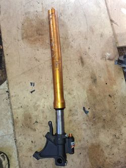 08-16 Yamaha R6 Left Front Fork Bent For Parts 2CX00 2C000 L2 YZF 600