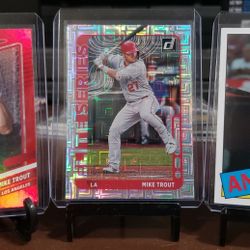 Mike Trout Panini Baseball Cards Lot Of 3