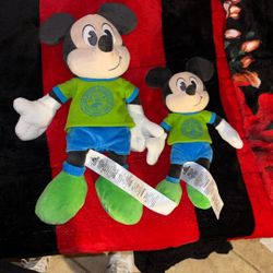 MICKEY MOUSE Plush Disneys Animal Kingdom The Dino Institute Disney 10" Toy And A 16”
