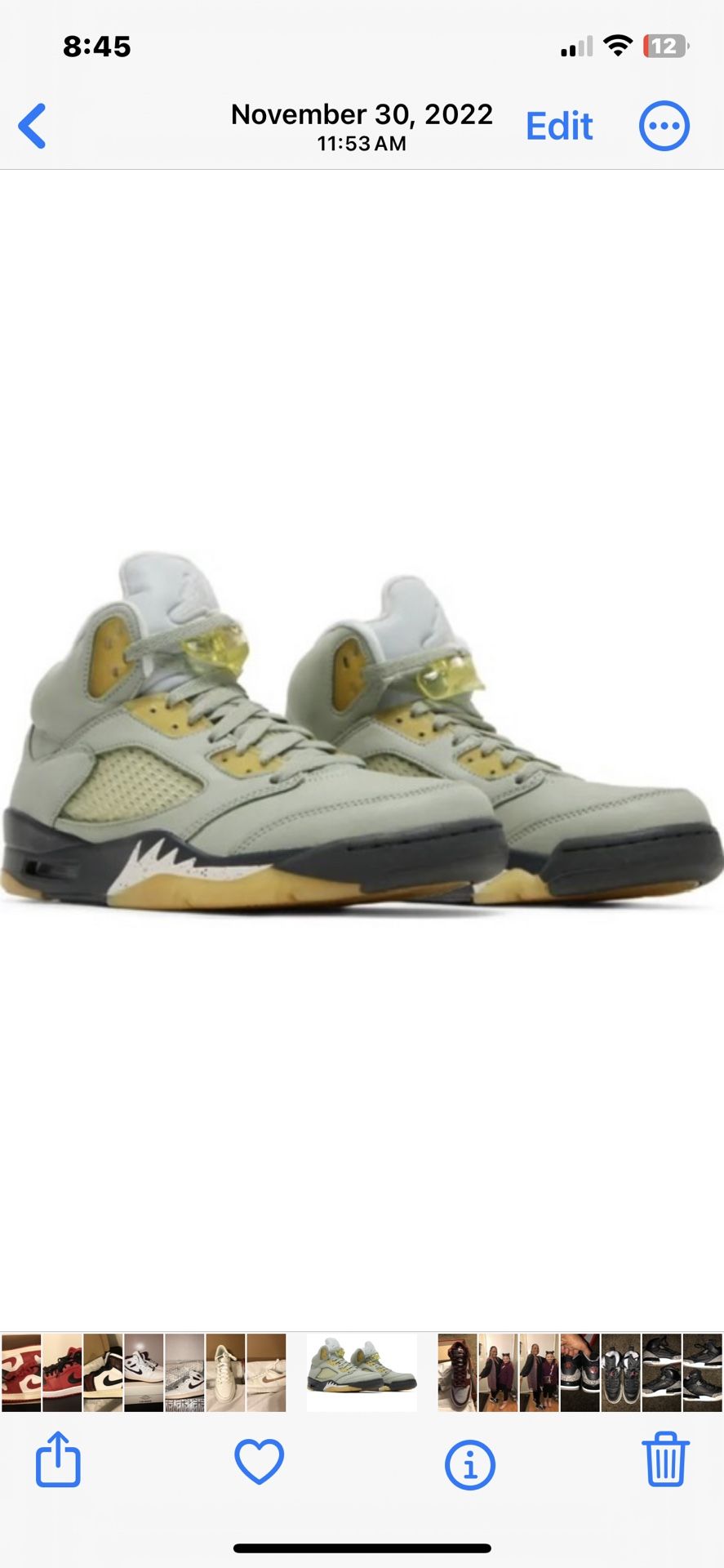 Jordan Retro 5 Mens 8.5 NEW