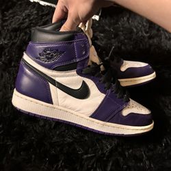 Court Purple Jordan 1 Size 9