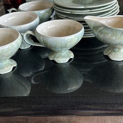Vintage Leaf Tea Set 