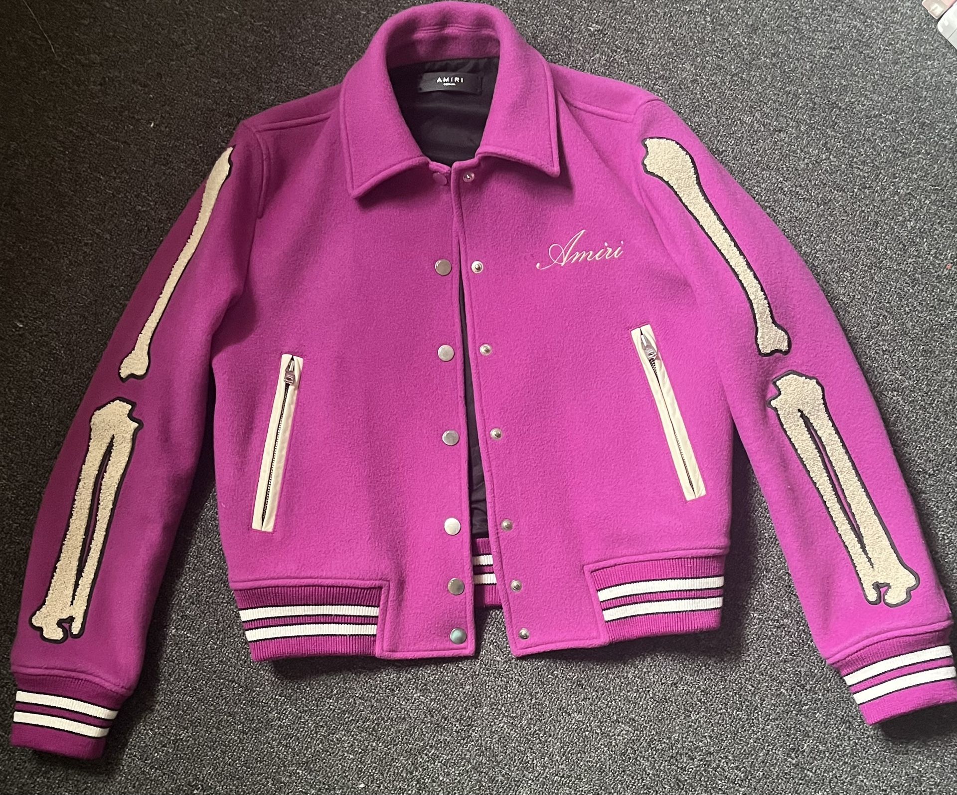 Amiri Varsity Jacket (Purple)