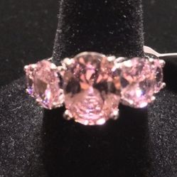 Pink Sapphire Ring Size 6 & 7