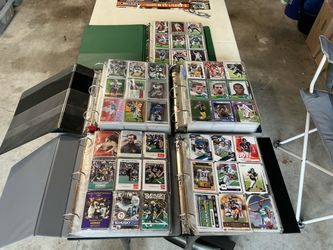Football Cards in Five Binders Stars, Rookies and Inserts Included
