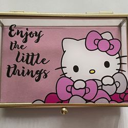 Hello Kitty Glass Trinket/Jewelry Box