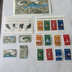1972 Olympics Munchen Sets Of Stamps Group Of 24 