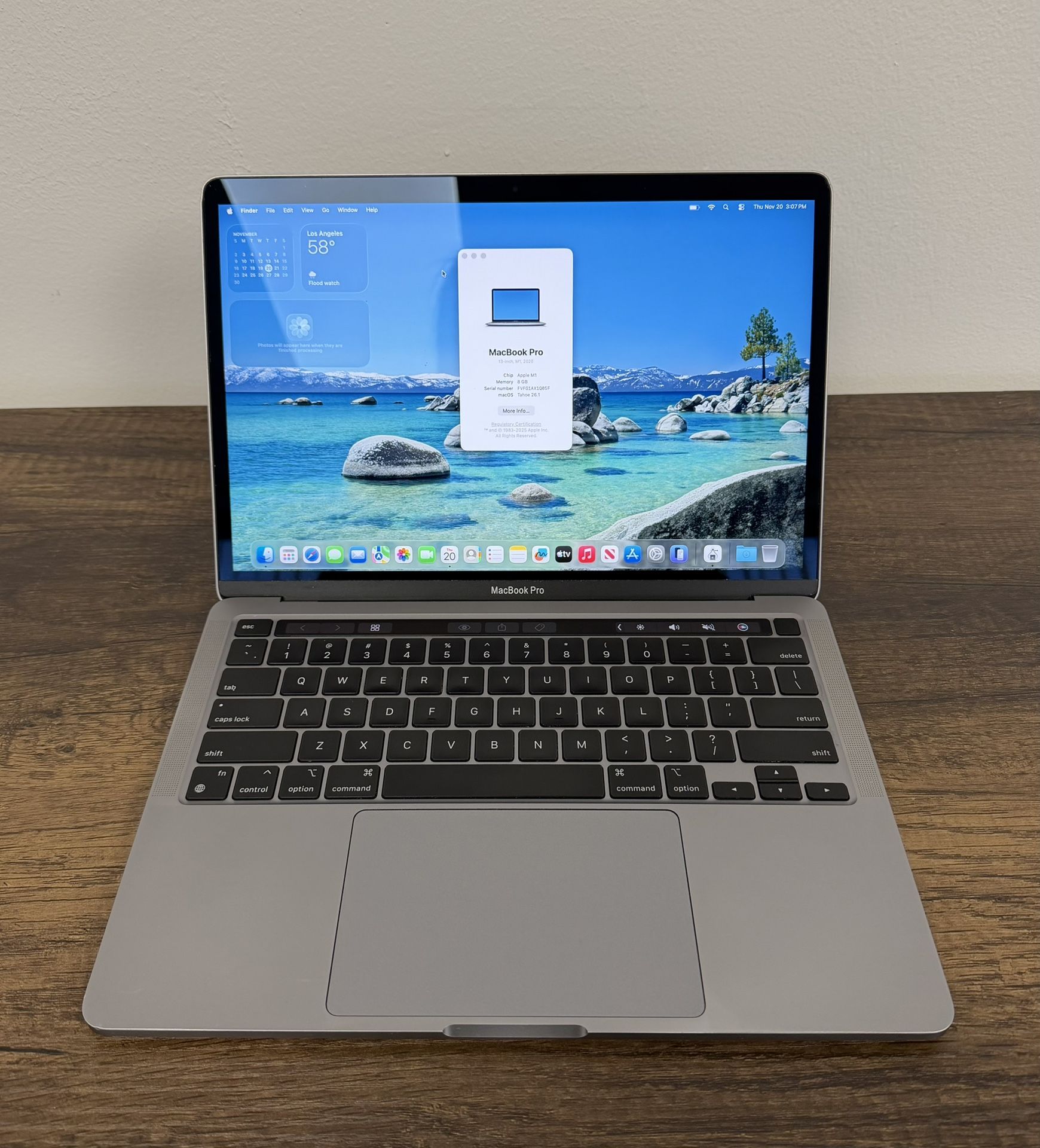 13" MacBook Pro Touchbar M1 8 Core*500GB SSD*8GB RAM