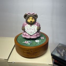 Raikes George & Gracie Teddy Bear Musical Plays Music Box Figurines 52258