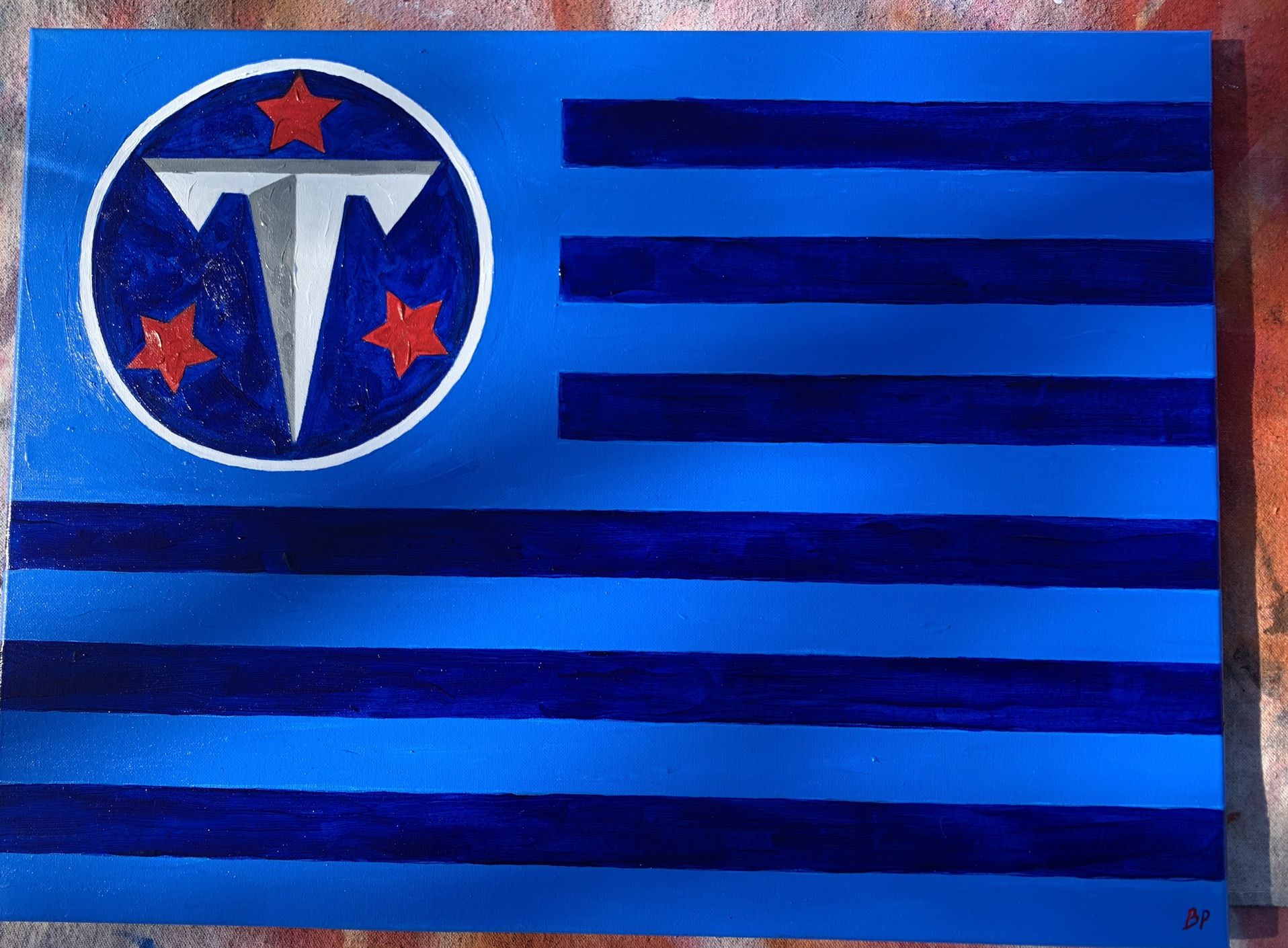 18x24 Titans Painting