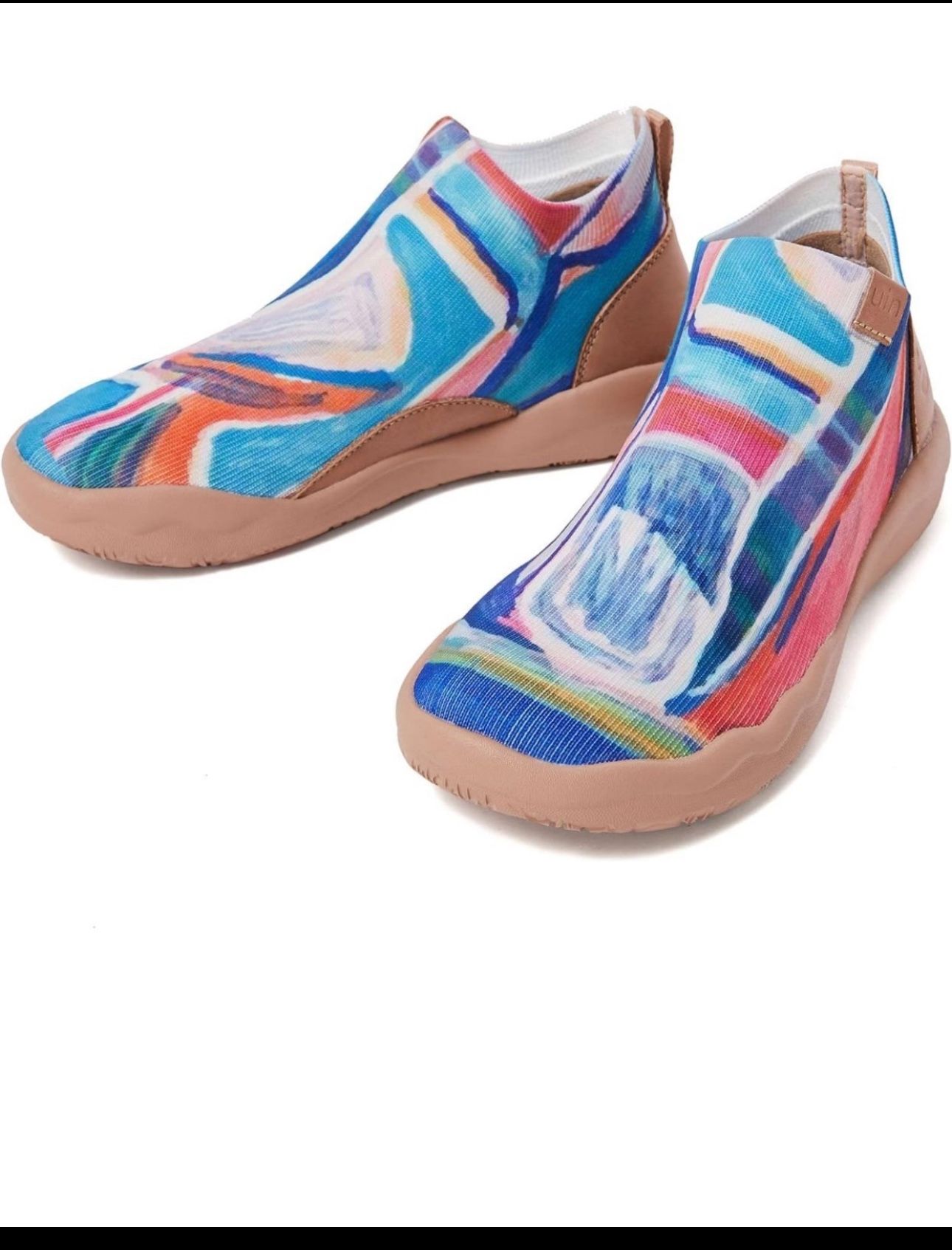 UIN Women's Walking Shoes High Top Knitted Boots Casual Lightweight Comfort Fashion Sneaker Madrid