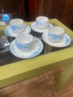 $15 each antique floral flower hand painted teacup and saucer sets $15 each set