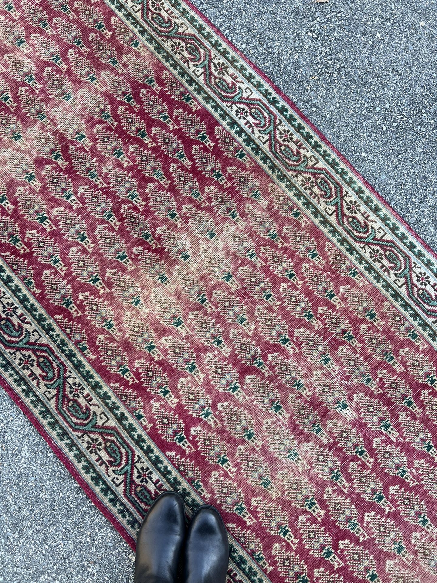 Vintage Persian Wool Runner Rug 3’ x 15’6”