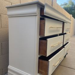Long Dresser With Hidden Drawers