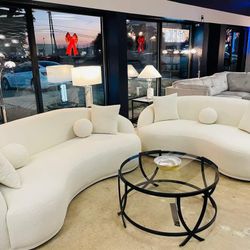 Bonita Ivory Boucle Sofa & Loveseat