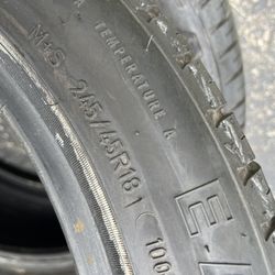 Goodyear 245 45 18 Run Flat Tires 