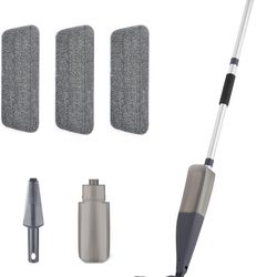 Amazon Basics Dry and Wet Floor Spray Mop, 360-Degree Swivel Spray Mop for Hardwood Tile Laminate Floor Cleaning with 16.9 oz Refillable Tank, 49-inch